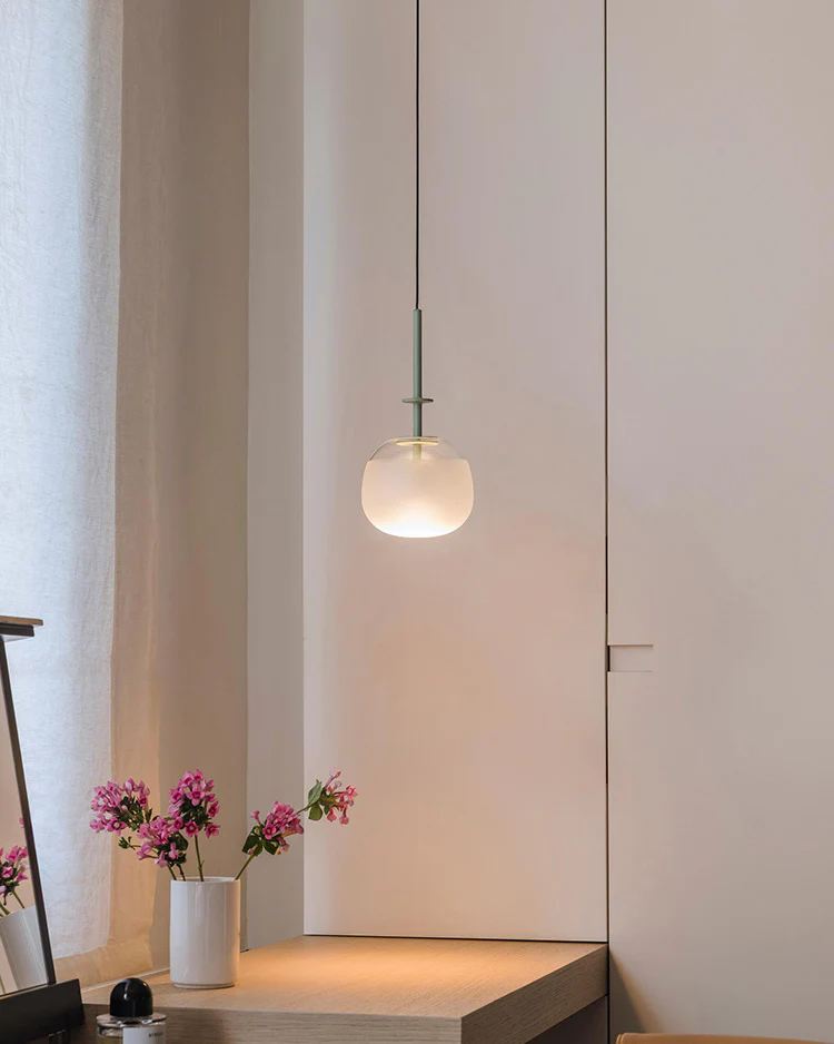 WOMO Frosted Glass Globe Pendant Light-WM2616 - Image 10