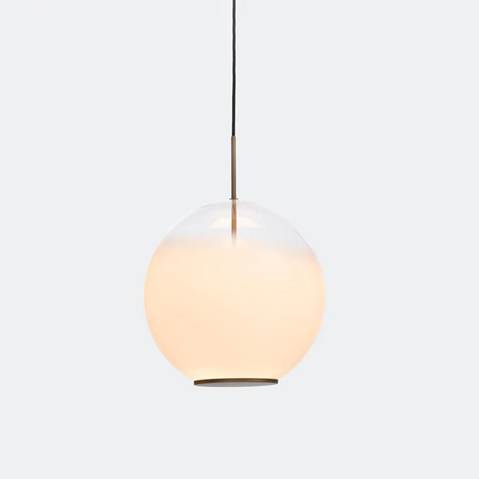 WOMO Milk Glass Globe Pendant Light-WM2674 - Image 15