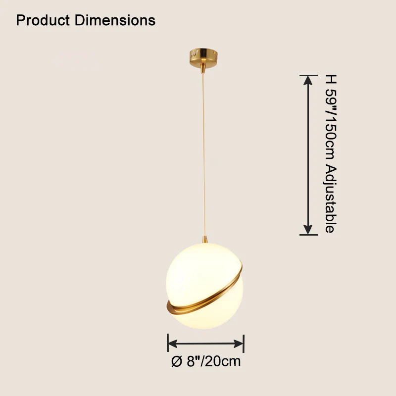 WOMO Cut Glass Globe Pendant Light-WM2679 - Image 14