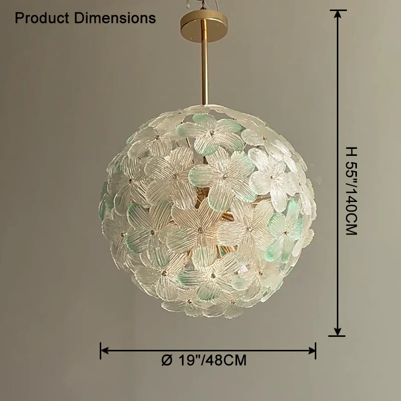 WOMO Glass Orb Chandelier-WM2404 - Image 35