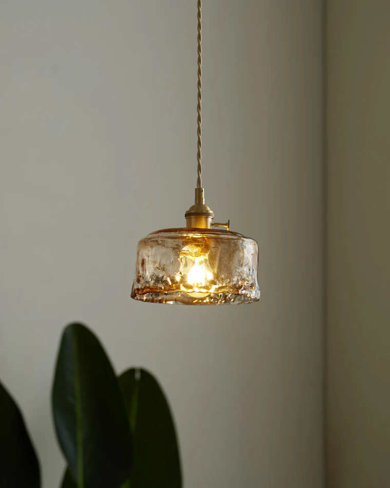 WOMO Amber Glass Small Pendant Light-WM2210 - Image 21