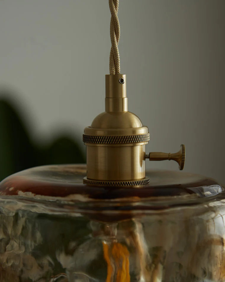 WOMO Amber Glass Small Pendant Light-WM2210 - Image 25