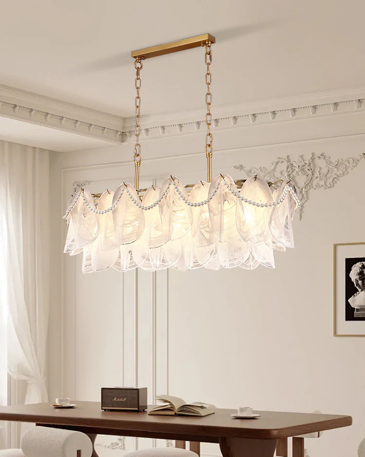 WOMO French Linear Glass Chandelier-WM2366 - Image 4