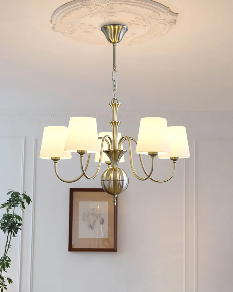 WOMO Glass Shaded Arm Chandelier-WM2946 - Image 10