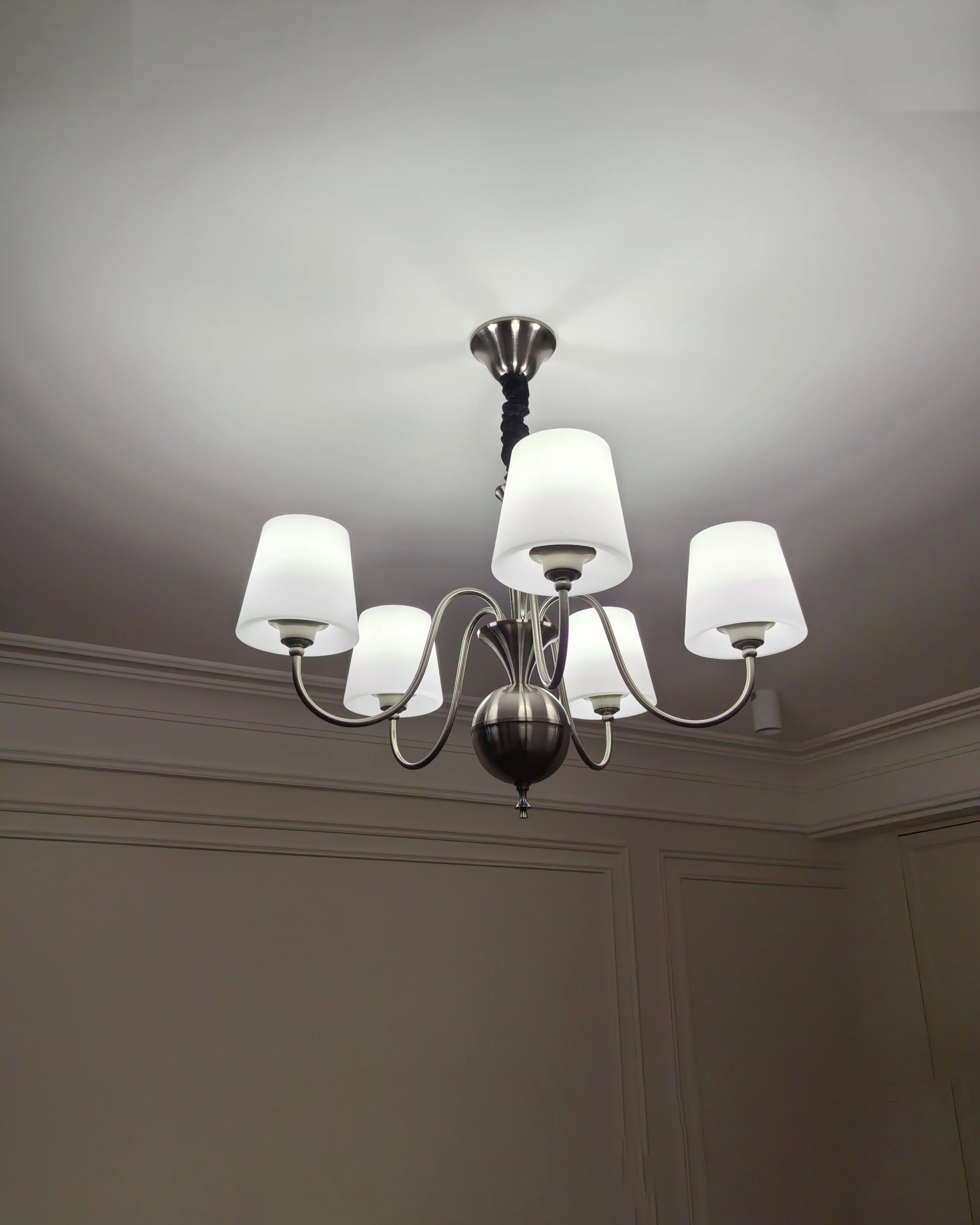 WOMO Glass Shaded Arm Chandelier-WM2946 - Image 13