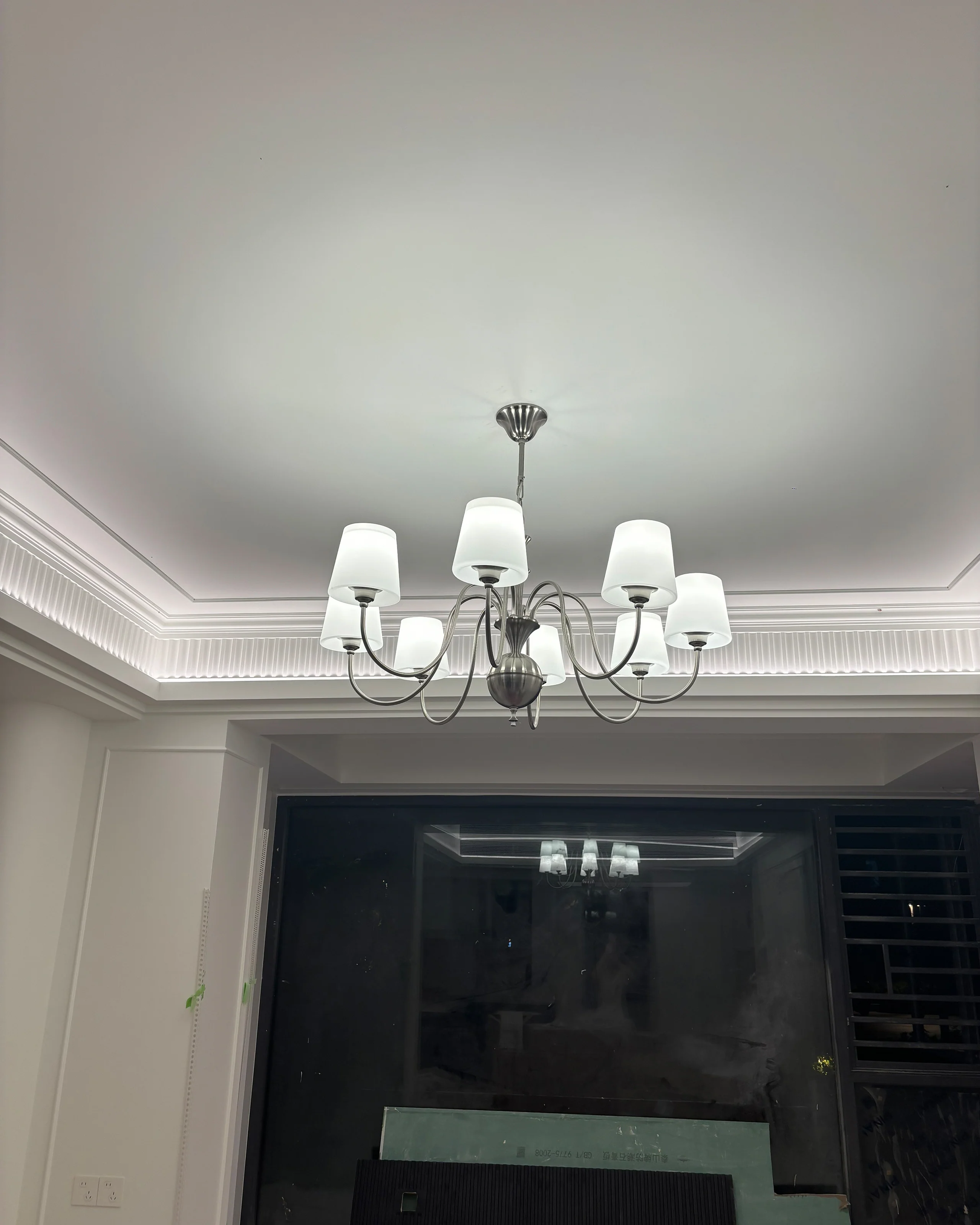 WOMO Glass Shaded Arm Chandelier-WM2946 - Image 14