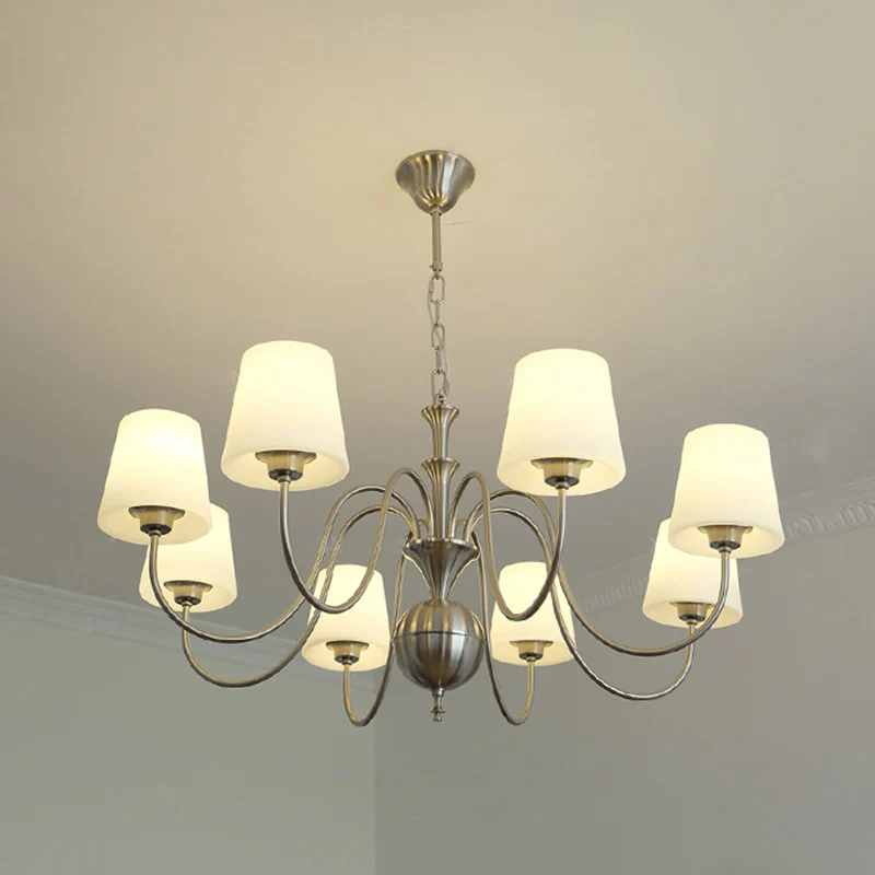 WOMO Glass Shaded Arm Chandelier-WM2946 - Image 21