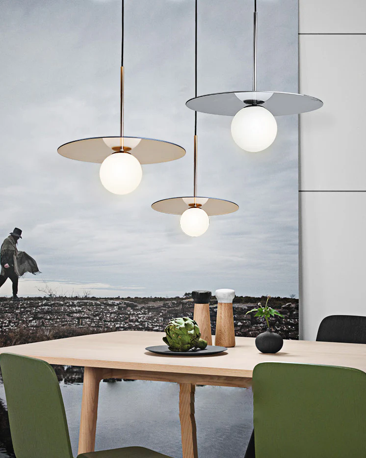 WOMO Globe Disc Pendant Light-WM2579 - Image 12