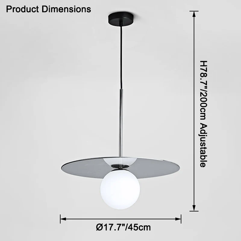 WOMO Globe Disc Pendant Light-WM2579 - Image 20