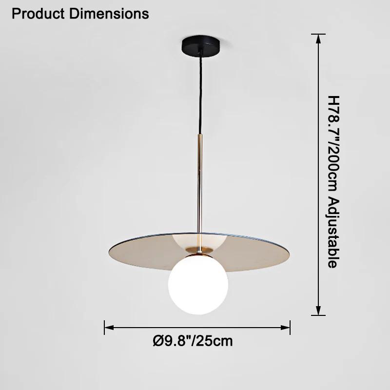 WOMO Globe Disc Pendant Light-WM2579 - Image 22