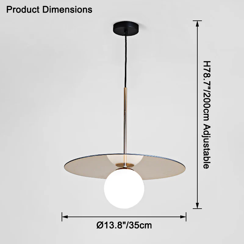 WOMO Globe Disc Pendant Light-WM2579 - Image 24