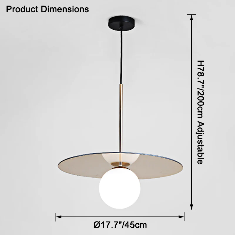 WOMO Globe Disc Pendant Light-WM2579 - Image 26