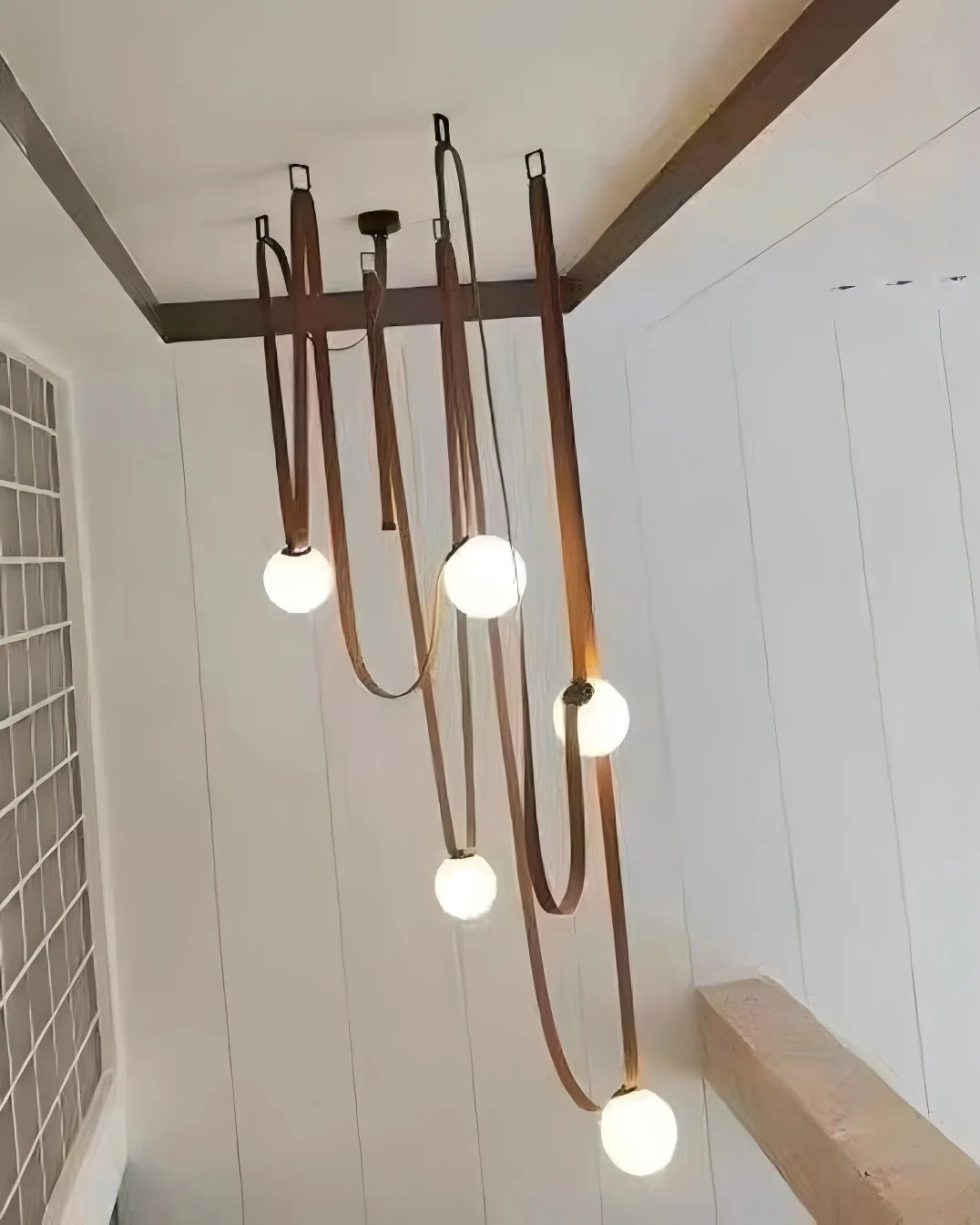 WOMO Globe Leather Pendant Light-WM2311 - Image 10