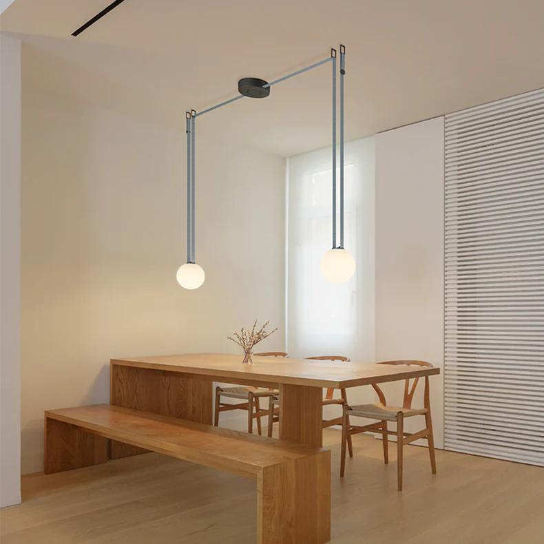 WOMO Globe Leather Pendant Light-WM2311 - Image 15