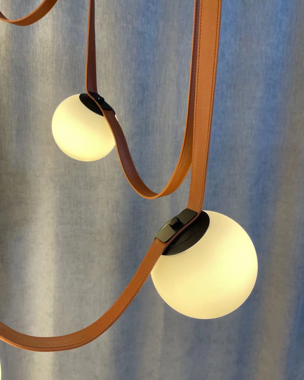 WOMO Globe Leather Pendant Light-WM2311 - Image 26