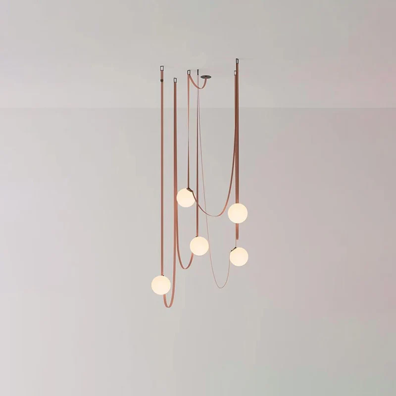 WOMO Globe Leather Pendant Light-WM2311 - Image 33