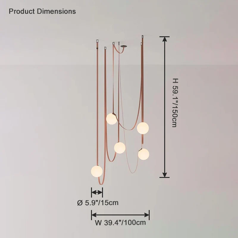 WOMO Globe Leather Pendant Light-WM2311 - Image 34