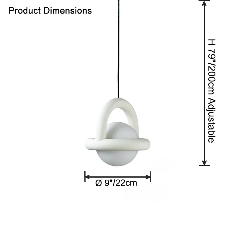 WOMO Globe Pendant Light-WM2728 - Image 12
