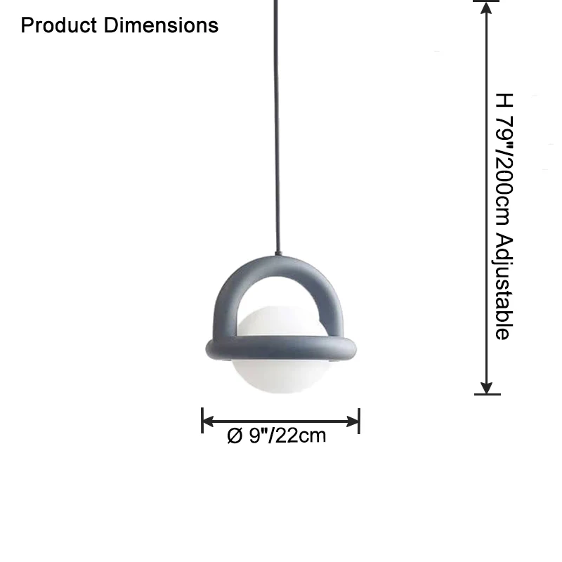 WOMO Globe Pendant Light-WM2728 - Image 20