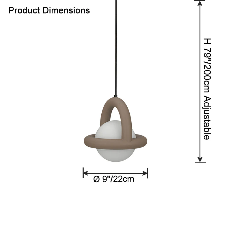 WOMO Globe Pendant Light-WM2728 - Image 24