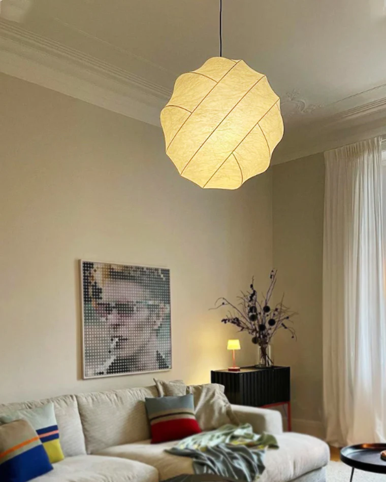 WOMO Globe Silk Pendant Light-WM2759 - Image 11
