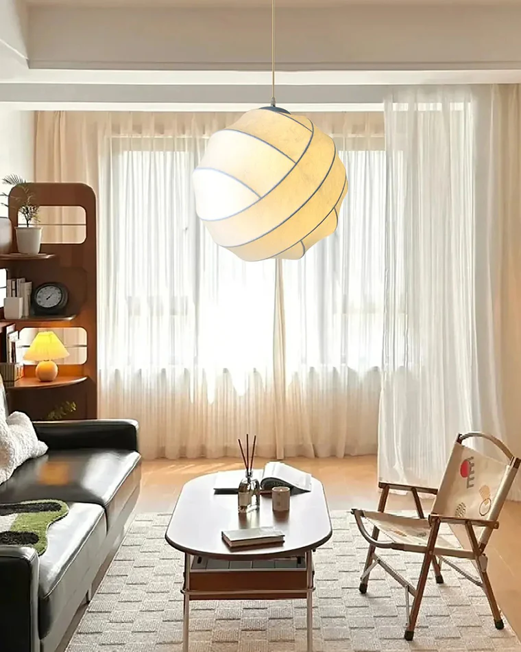 WOMO Globe Silk Pendant Light-WM2759 - Image 12