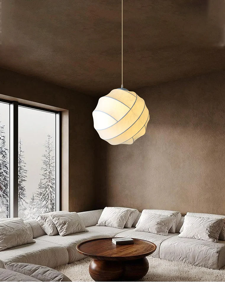 WOMO Globe Silk Pendant Light-WM2759 - Image 14