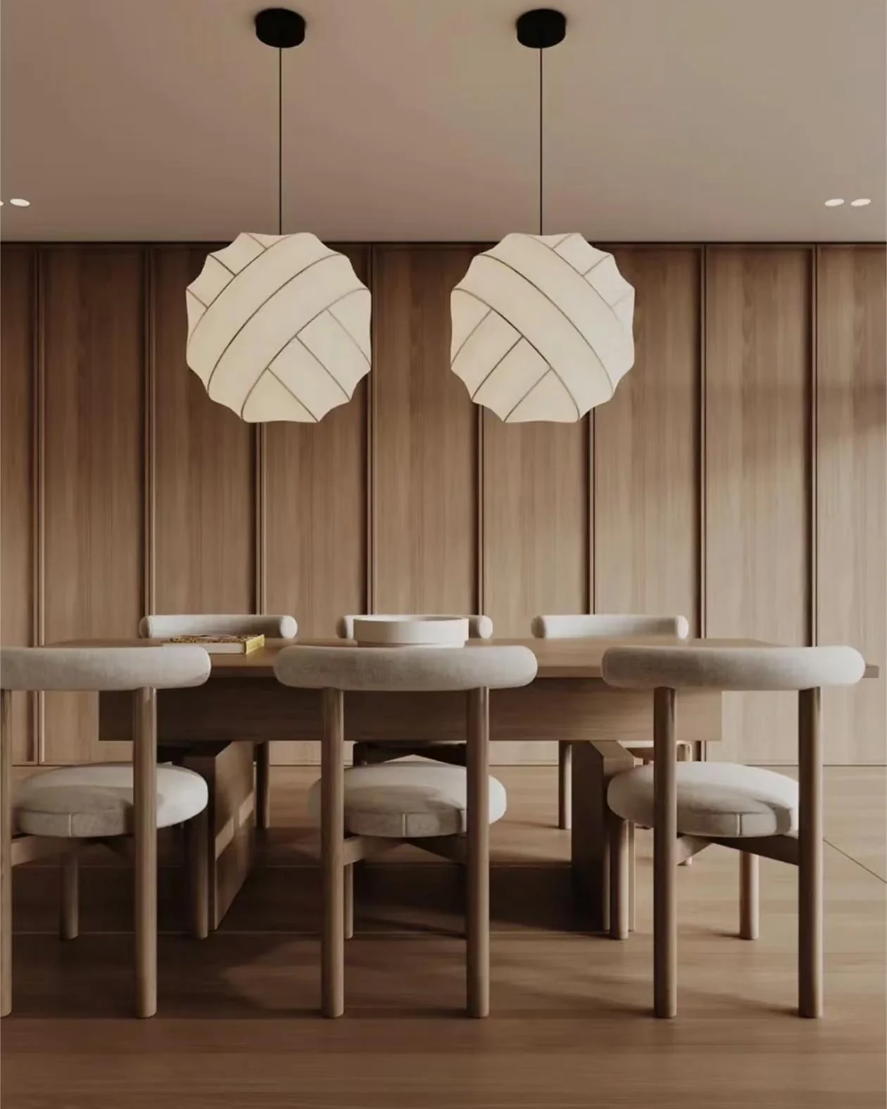 WOMO Globe Silk Pendant Light-WM2759 - Image 18