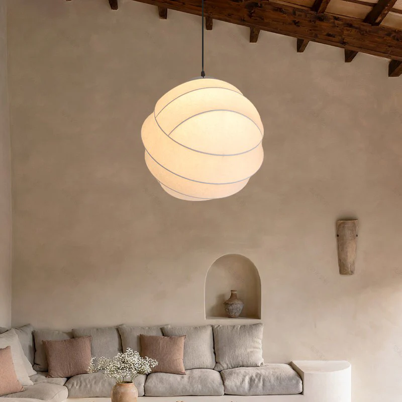 WOMO Globe Silk Pendant Light-WM2759 - Image 21