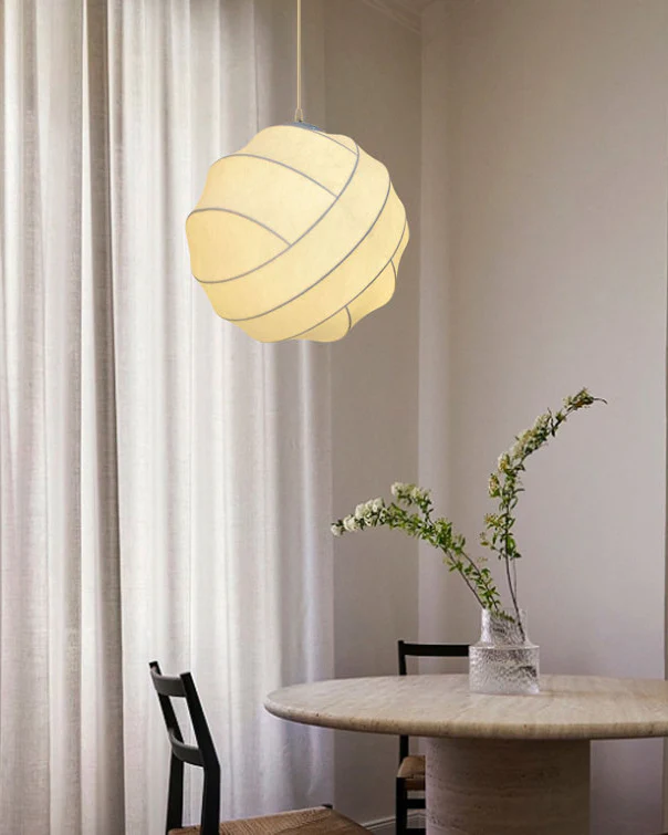 WOMO Globe Silk Pendant Light-WM2759 - Image 6