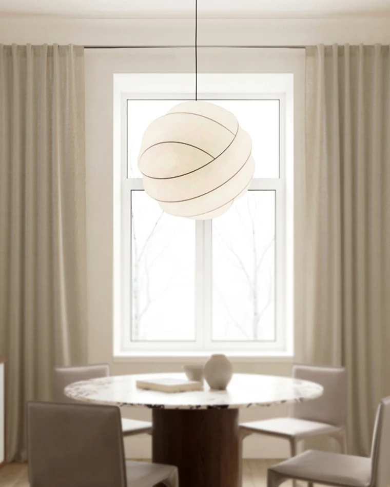 WOMO Globe Silk Pendant Light-WM2759 - Image 7