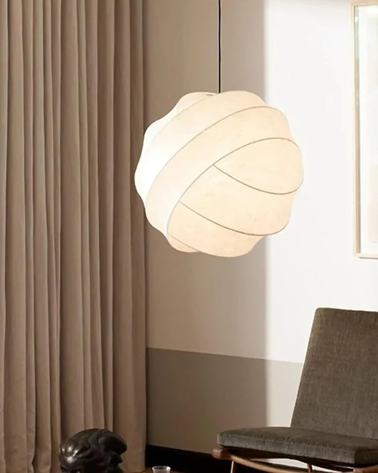 WOMO Globe Silk Pendant Light-WM2759 - Image 8
