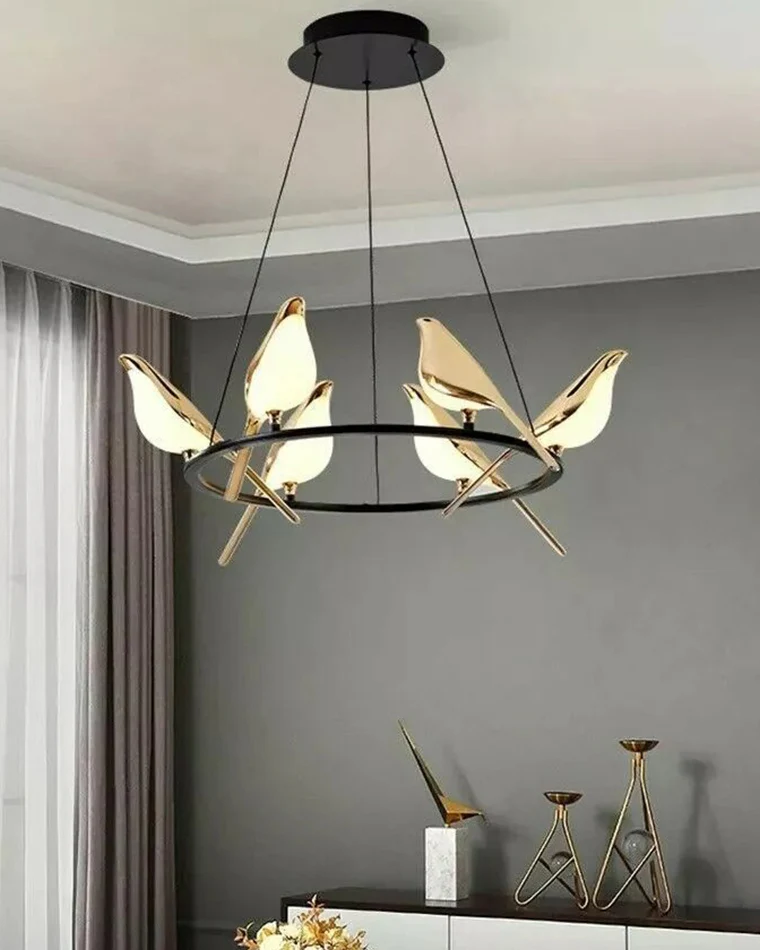 WOMO Gold Bird Chandelier-WM2512a - Image 6