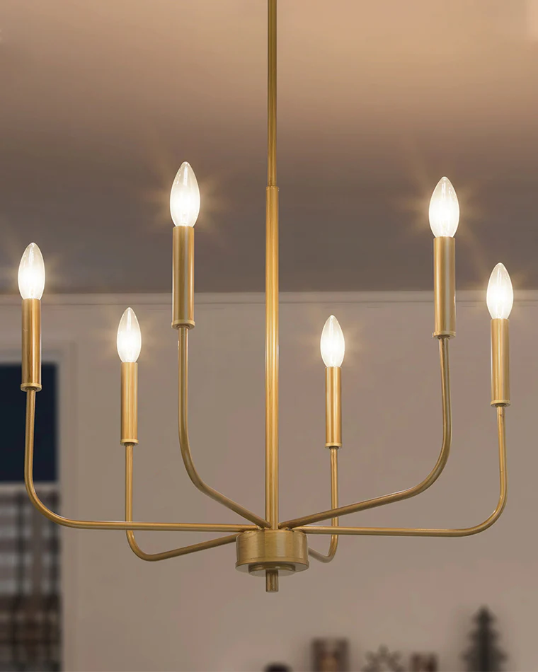 WOMO Gold Candlestick Chandelier-WM2509 - Image 13