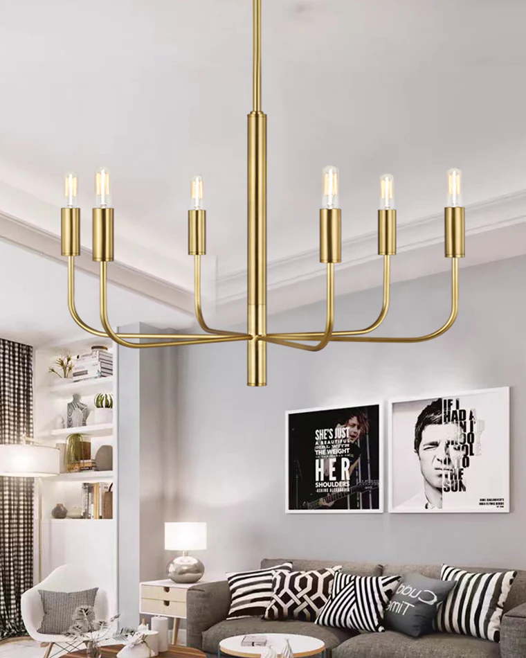 WOMO Gold Candlestick Chandelier-WM2509 - Image 8