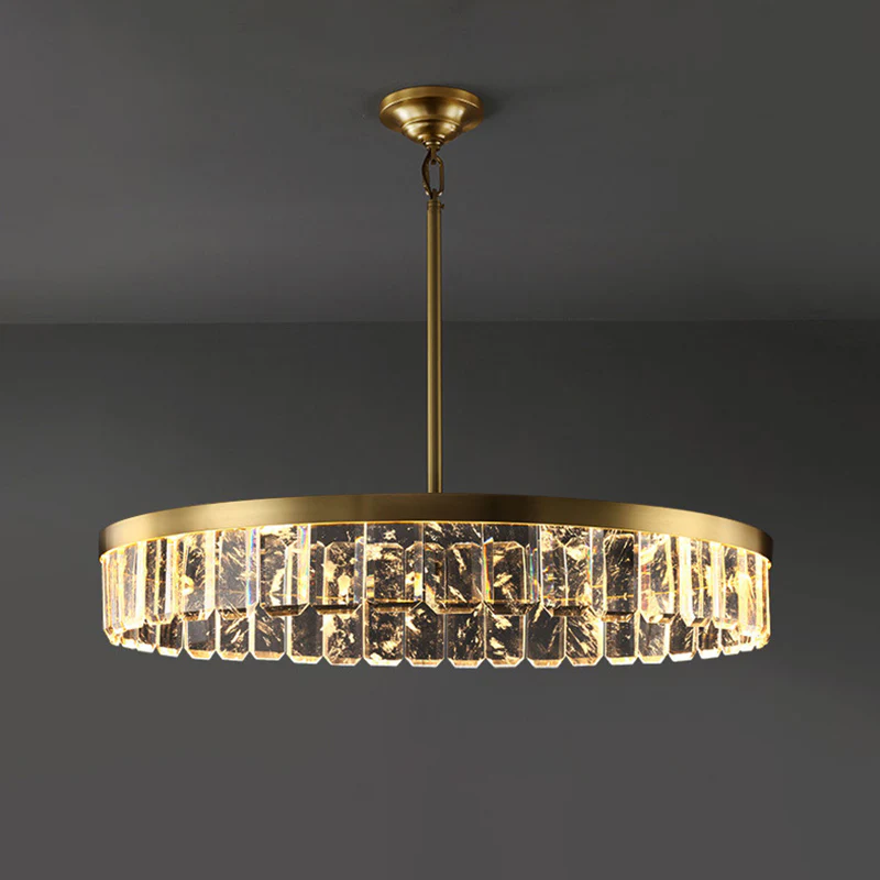 WOMO Gold Crystal Round Chandelier-WM2538 - Image 16