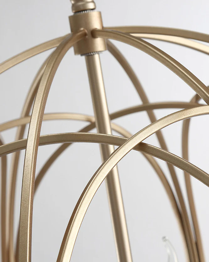 WOMO Gold Orb Cage Chandelier-WM2593 - Image 10