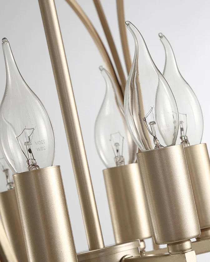 WOMO Gold Orb Cage Chandelier-WM2593 - Image 9