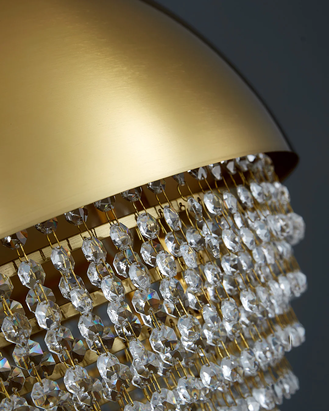 WOMO Gold Globe Crystal Pendant Light-WM2632 - Image 10