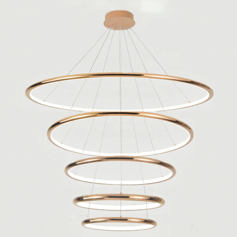 WOMO Gold Tiered Circular Chandelier-WM2758 - Image 13