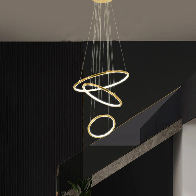 WOMO Gold Tiered Circular Chandelier-WM2758 - Image 19