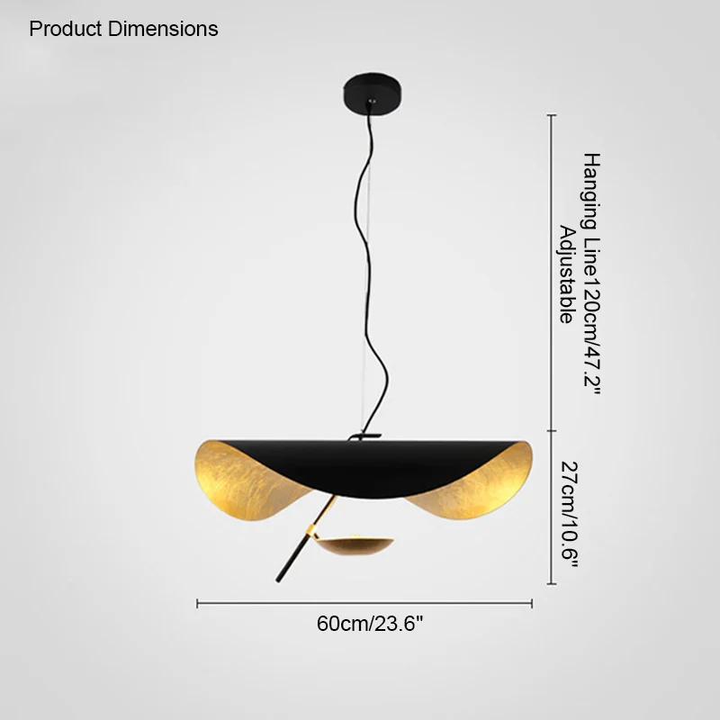 WOMO Goldleaf Pendant Light-WM2088 - Image 33