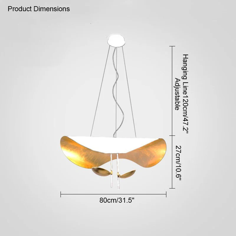 WOMO Goldleaf Pendant Light-WM2088 - Image 45