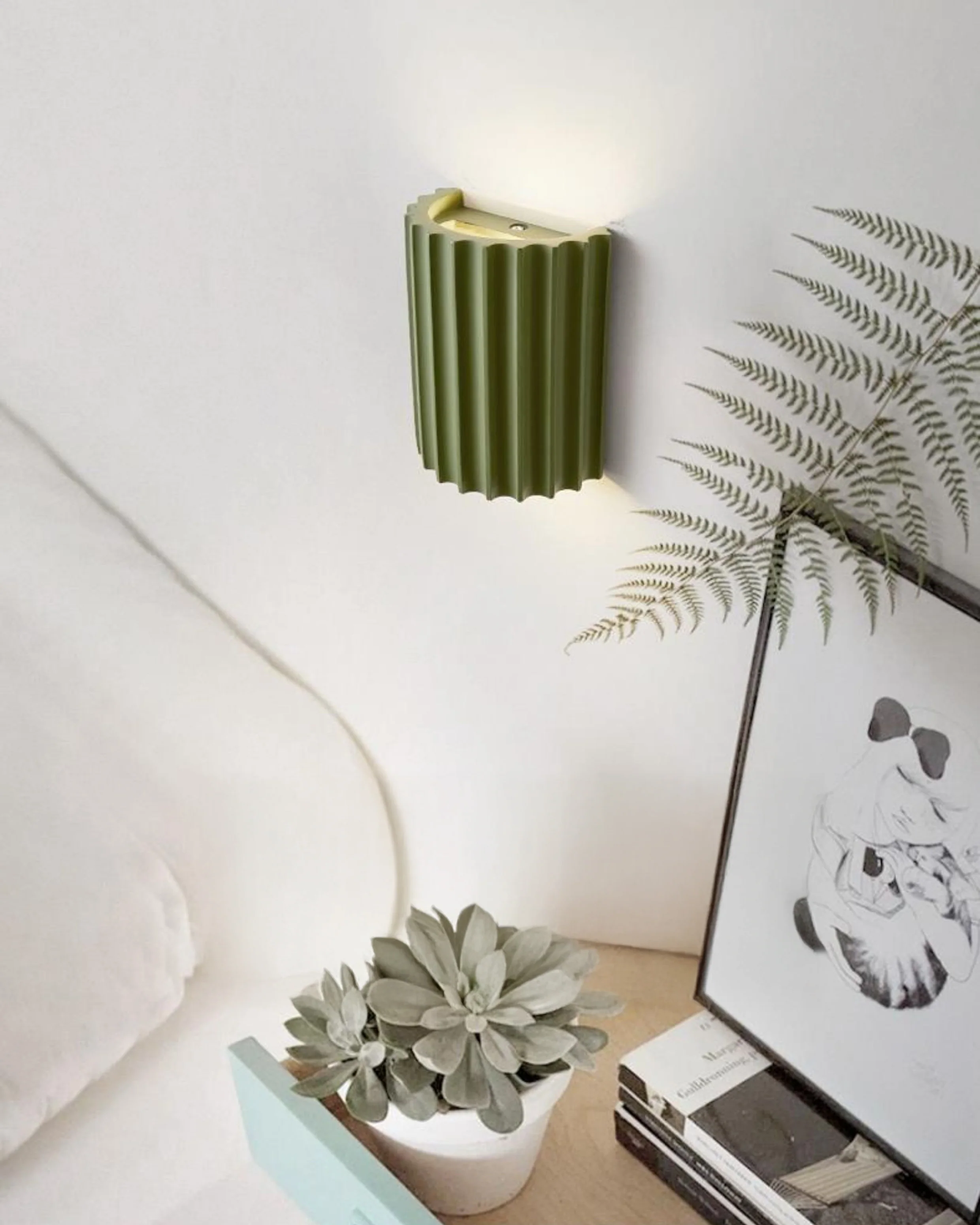 WOMO Half Cylinder Fluted Wall Sconce-WM6137 - Image 5