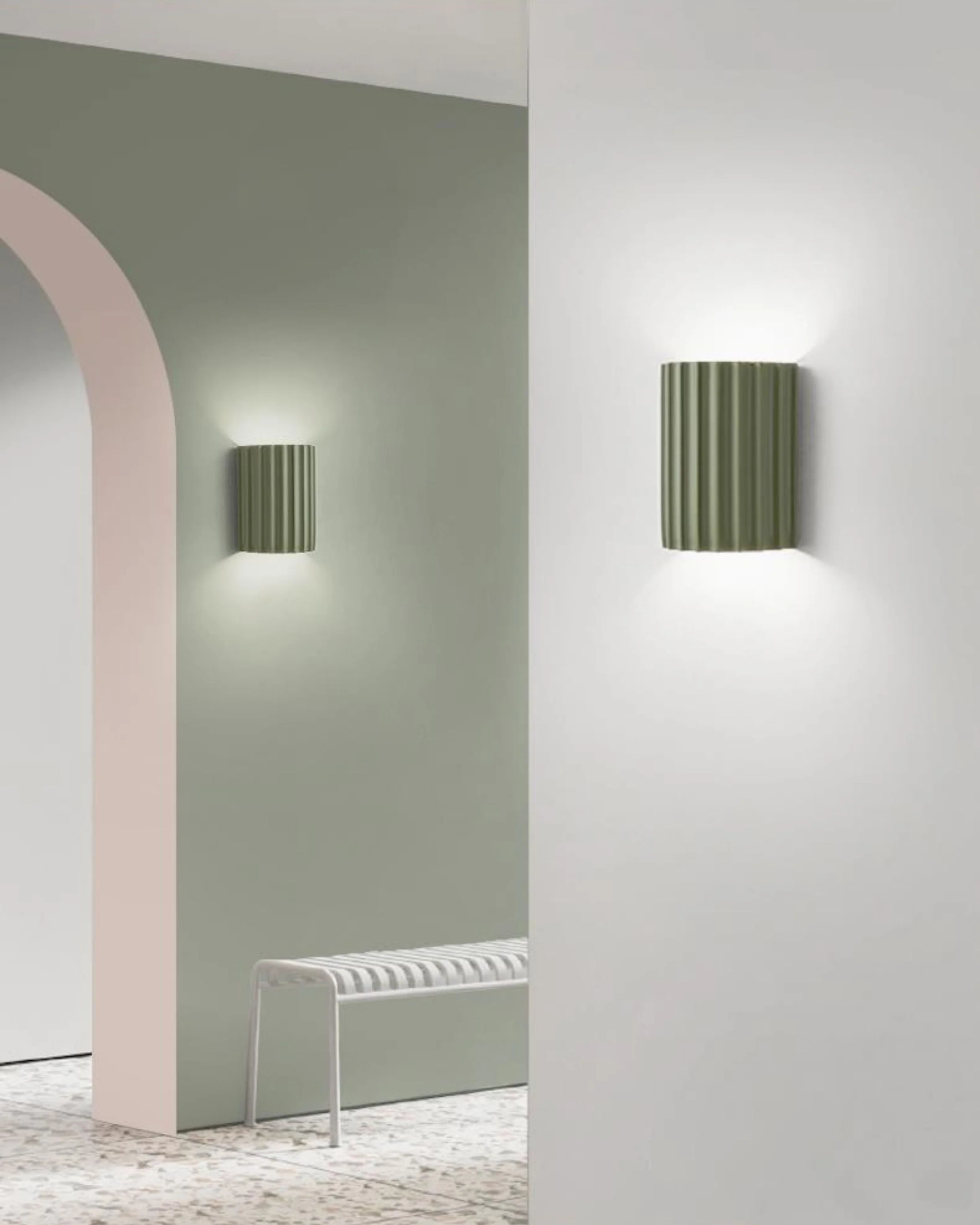 WOMO Half Cylinder Fluted Wall Sconce-WM6137 - Image 6