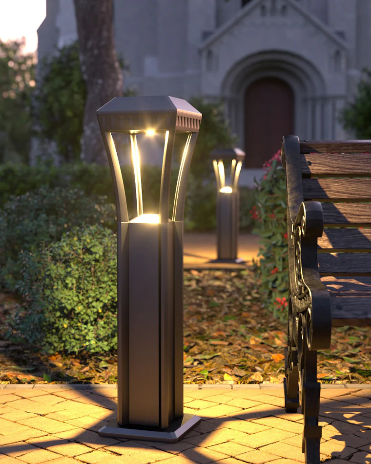 WOMO Hardwired Bollard Light-WM9053 - Image 5