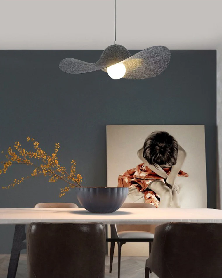 WOMO Hat Felt Pendant Light-WM2482 - Image 2