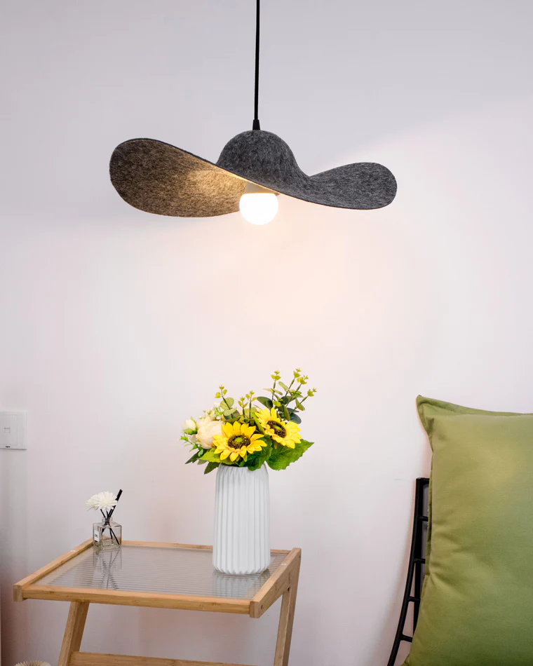 WOMO Hat Felt Pendant Light-WM2482 - Image 5