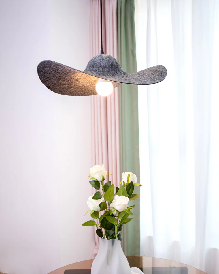 WOMO Hat Felt Pendant Light-WM2482 - Image 6
