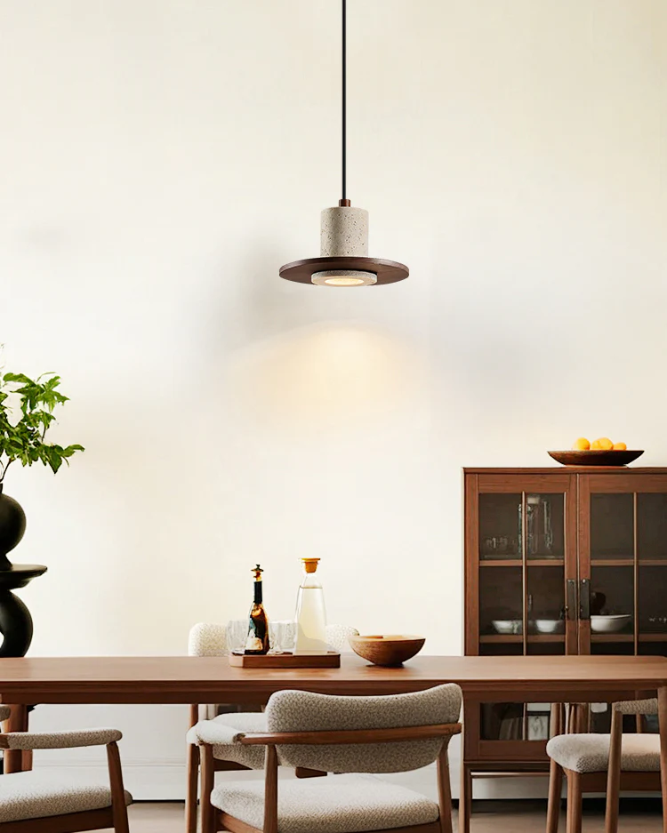 WOMO Hat Travertine Pendant Light-WM3091 - Image 2